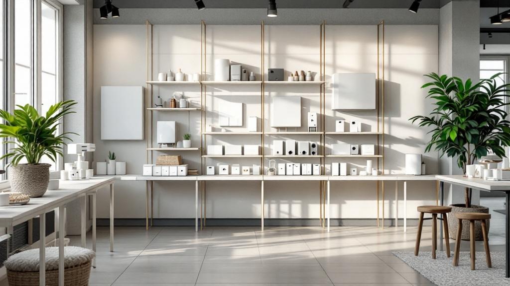 Showroom et stock permanent.
